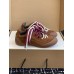Alexander McQueen Women's Flexion Sneakers in Brown Suede Leather