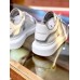 Alexander McQueen Women's Oversized Sneakers With Silver Trim Alexander McQueen Women's Oversized Sneakers With Silver Trim