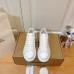 Alexander McQueen Women's Oversized Sneakers With Grey Suede Heel Alexander McQueen Women's Oversized Sneakers With Grey Suede Heel