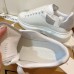 Alexander McQueen Women's Oversized Sneakers With Grey Suede Heel Alexander McQueen Women's Oversized Sneakers With Grey Suede Heel