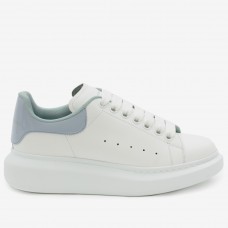 Alexander McQueen Women's Oversized Sneakers With Blue Patent Heel Alexander McQueen Women's Oversized Sneakers With Blue Patent Heel