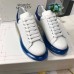 Alexander McQueen Women's Oversized Sneakers With Blue Transparent Sole Alexander McQueen Women's Oversized Sneakers With Blue Transparent Sole
