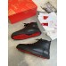 Christian Louboutin Men's Louis Flat Sneakers in Black Leather Christian Louboutin Men's Louis Flat Sneakers in Black Leather