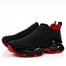 Christian Louboutin Men's Spike Sock Donna Sneakers Noir Christian Louboutin Men's Spike Sock Donna Sneakers Noir