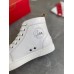 Christian Louboutin Men's Louis Flat Sneakers In White Leather Christian Louboutin Men's Louis Flat Sneakers In White Leather
