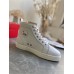 Christian Louboutin Men's Louis Flat Sneakers In White Leather Christian Louboutin Men's Louis Flat Sneakers In White Leather