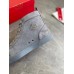 Christian Louboutin Men's Louis Orlato Flat Sneakers In Grey Suede Christian Louboutin Men's Louis Orlato Flat Sneakers In Grey Suede