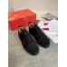 Christian Louboutin Men's Louis Junior Spikes Orlato Flat Sneakers Black Christian Louboutin Men's Louis Junior Spikes Orlato Flat Sneakers Black
