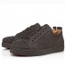 Christian Louboutin Men's Louis Junior Spikes Orlato Flat Sneakers Olive Christian Louboutin Men's Louis Junior Spikes Orlato Flat Sneakers Olive