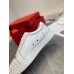 Christian Louboutin Men's Louis Junior Spikes Orlato Flat Sneakers Olive Christian Louboutin Men's Louis Junior Spikes Orlato Flat Sneakers Olive