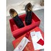 Christian Louboutin Men's Louis Junior Flat Sneakers In Black Leather Christian Louboutin Men's Louis Junior Flat Sneakers In Black Leather