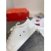 Christian Louboutin Men's Louis Junior Flat Sneakers In White Calfskin Christian Louboutin Men's Louis Junior Flat Sneakers In White Calfskin