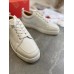 Christian Louboutin Men's Louis Junior Flat Sneakers In White Calfskin Christian Louboutin Men's Louis Junior Flat Sneakers In White Calfskin