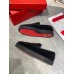 Christian Louboutin Men's Roller-boat Flat Sneakers Black