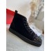 Christian Louboutin Men's Lou Pik Pik Strass Flat Sneakers Black Christian Louboutin Men's Lou Pik Pik Strass Flat Sneakers Black