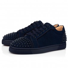 Christian Louboutin Men's Seavaste 2 Orlato Flat Sneakers Blue Christian Louboutin Men's Seavaste 2 Orlato Flat Sneakers Blue