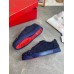 Christian Louboutin Men's Seavaste 2 Orlato Flat Sneakers Blue