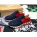 Christian Louboutin Men's Loubishark Sneakers In Blue/Red Suede Christian Louboutin Men's Loubishark Sneakers In Blue/Red Suede