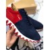 Christian Louboutin Men's Loubishark Sneakers In Blue/Red Suede Christian Louboutin Men's Loubishark Sneakers In Blue/Red Suede
