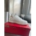 Christian Louboutin Women's Louis Junior Spikes Sneakers In White Leather Christian Louboutin Women's Louis Junior Spikes Sneakers In White Leather