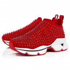 Christian Louboutin Women's Spike Sock Donna Sneakers Red Christian Louboutin Women's Spike Sock Donna Sneakers Red