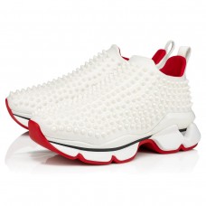 Christian Louboutin Women's Spike Sock Donna Sneakers White Christian Louboutin Women's Spike Sock Donna Sneakers White