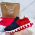 Christian Louboutin Women's Loubishark Sneakers In Blue/Red Suede Christian Louboutin Women's Loubishark Sneakers In Blue/Red Suede
