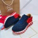 Christian Louboutin Women's Loubishark Sneakers In Blue/Red Suede Christian Louboutin Women's Loubishark Sneakers In Blue/Red Suede