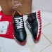 Christian Louboutin Women's Loubishark Sneakers In Black Leather Christian Louboutin Women's Loubishark Sneakers In Black Leather