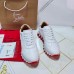 Christian Louboutin Women's Loubishark Sneakers In White Leather Christian Louboutin Women's Loubishark Sneakers In White Leather