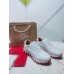 Christian Louboutin Women's Loubishark Sneakers In White Leather Christian Louboutin Women's Loubishark Sneakers In White Leather