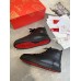 Christian Louboutin Louis Woman High-Top Sneakers In Black Leather Christian Louboutin Louis Woman High-Top Sneakers In Black Leather