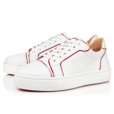 Christian Louboutin Women's Vieirissima Sneakers In White Leather Christian Louboutin Women's Vieirissima Sneakers In White Leather
