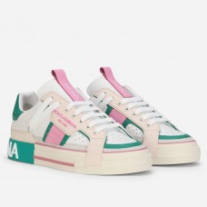 Dolce & Gabbana Women's Custom 2.Zero Sneakers White/Green Dolce & Gabbana Women's Custom 2.Zero Sneakers White/Green