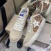 Golden Goose Women's Mid Star Sneakers with Pink-gold Glitter Golden Goose Women's Mid Star Sneakers with Pink-gold Glitter