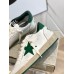 Golden Goose Women's Ball Star Sneakers with Green Star and Heel Tab Golden Goose Women's Ball Star Sneakers with Green Star and Heel Tab
