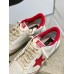 Golden Goose Women's Ball Star Sneakers with Red Star and Heel Tab Golden Goose Women's Ball Star Sneakers with Red Star and Heel Tab