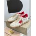 Golden Goose Women's Ball Star Sneakers with Red Star and Heel Tab Golden Goose Women's Ball Star Sneakers with Red Star and Heel Tab