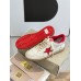 Golden Goose Women's Ball Star Sneakers with Red Star and Heel Tab Golden Goose Women's Ball Star Sneakers with Red Star and Heel Tab