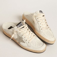 Golden Goose Women's Ball Star Sabots with Gray Suede Star Golden Goose Women's Ball Star Sabots with Gray Suede Star