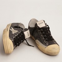 Golden Goose Women's V-Star Sneakers with Gray Suede Star Golden Goose Women's V-Star Sneakers with Gray Suede Star