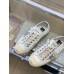 Golden Goose Women's V-Star Sneakers with Glitter Star Golden Goose Women's V-Star Sneakers with Glitter Star