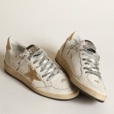 Golden Goose Women's Ball Star Sneakers with Gold Star and Heel Tab Golden Goose Women's Ball Star Sneakers with Gold Star and Heel Tab