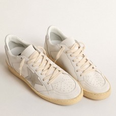 Golden Goose Women's Ball Star Sneakers with Suede Atar and Metallic Leather Heel Tab Golden Goose Women's Ball Star Sneakers with Suede Atar and Metallic Leather Heel Tab