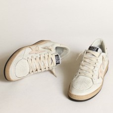 Golden Goose Women's Ball Star Sneakers with Suede Atar and Metallic Leather Heel Tab Golden Goose Women's Ball Star Sneakers with Suede Atar and Metallic Leather Heel Tab