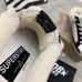 Golden Goose Women's Super-Star Sabot in Silver Laminated Leather with Black Star Golden Goose Women's Super-Star Sabot in Silver Laminated Leather with Black Star