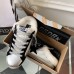 Golden Goose Women's Super-Star Sabot in Silver Laminated Leather with Black Star Golden Goose Women's Super-Star Sabot in Silver Laminated Leather with Black Star