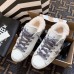 Golden Goose Women's Super-Star Shearling Sneakers with Leopard Laces Golden Goose Women's Super-Star Shearling Sneakers with Leopard Laces