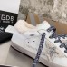 Golden Goose Women's Super-Star Shearling Sneakers with Leopard Laces Golden Goose Women's Super-Star Shearling Sneakers with Leopard Laces