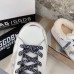 Golden Goose Women's Super-Star Shearling Sneakers with Leopard Laces Golden Goose Women's Super-Star Shearling Sneakers with Leopard Laces